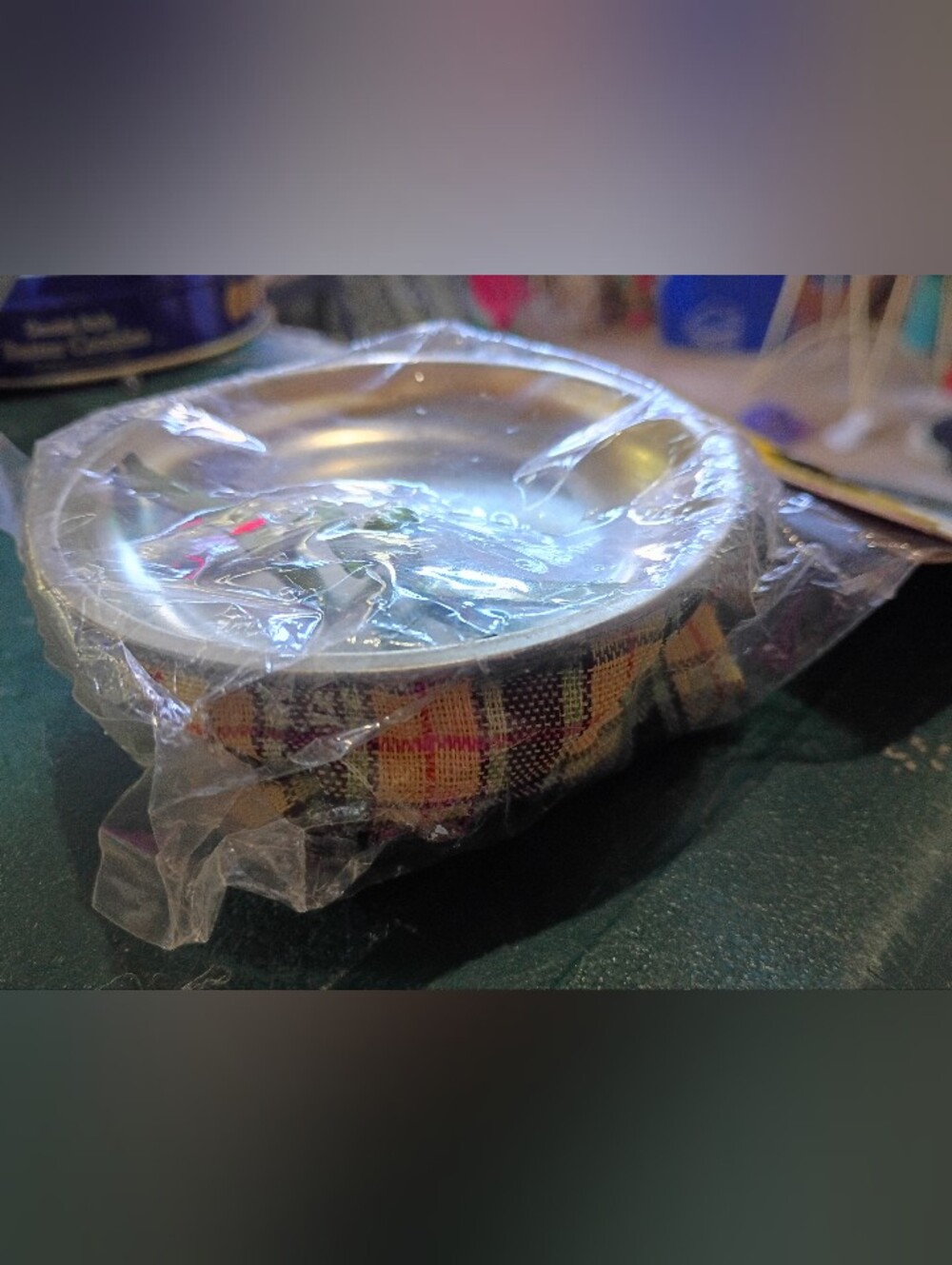 New In PKG Vintage Bean Bag Ashtray